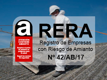 RERA: Registro de Empresas con Riesgo de Amianto Nº42/AB/17